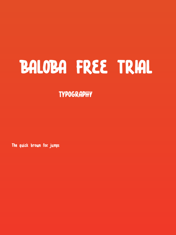 Baloba Free Trial Poster