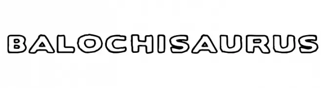 Balochisaurus  font caratteri gratis