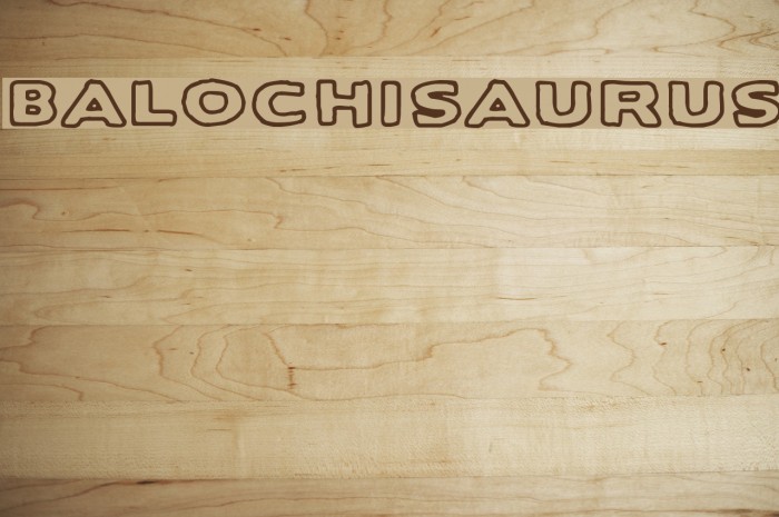 Balochisaurus Font examples