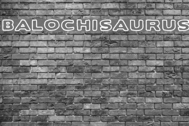 Balochisaurus Font examples