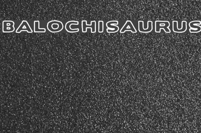 Balochisaurus Font examples