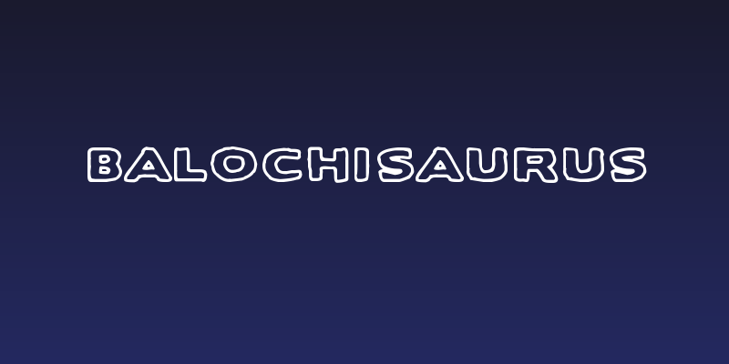 Balochisaurus Social Header
