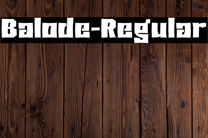 Balode-Regular Example 1