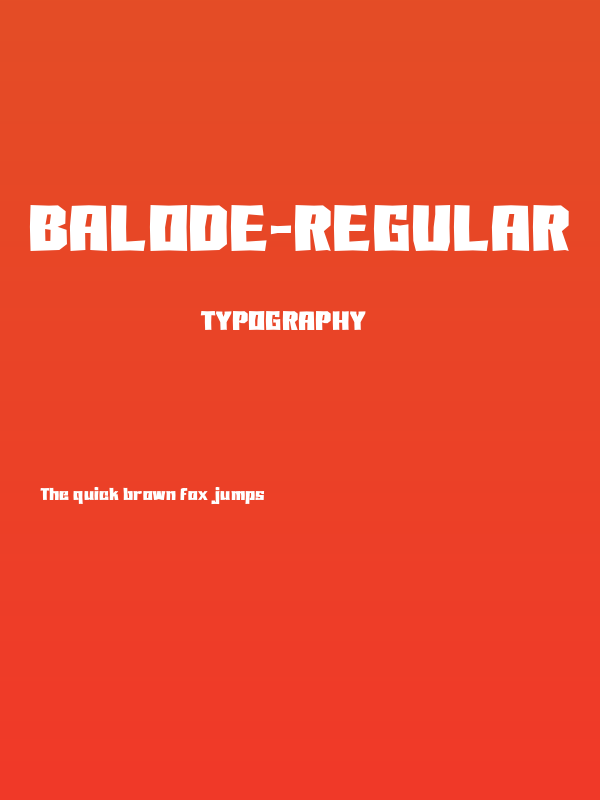 Balode-Regular Poster