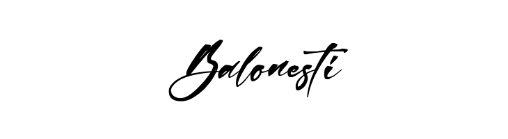 Balonesti फ़ॉन्ट