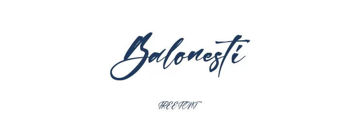 Balonesti  नि: शुल्क फ़ॉन्ट्स डाउनलोड