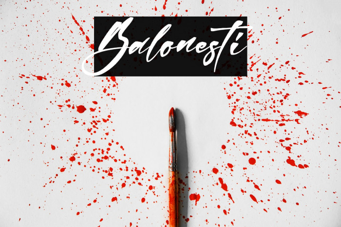 Balonesti फ़ॉन्ट examples