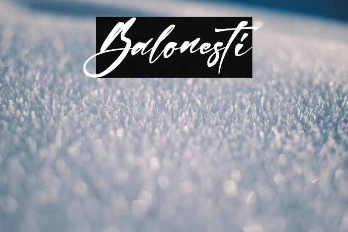 Balonesti फ़ॉन्ट examples