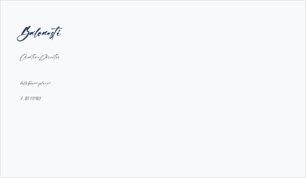 Balonesti Business Card