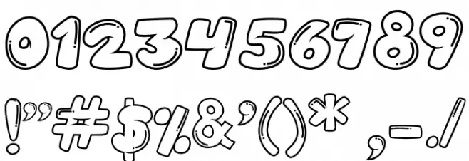 Balonku Regular Font OTHER CHARS