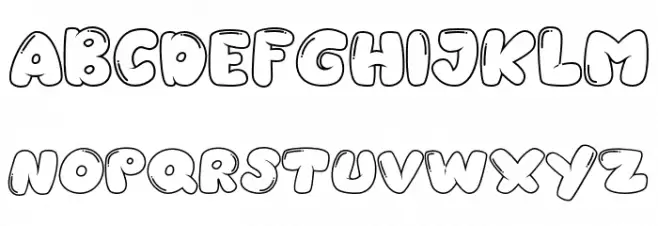 Balonku Regular Шрифта ВЕРХНИЙ