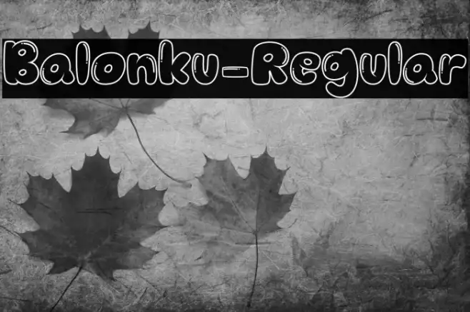 Balonku-Regular Example 1