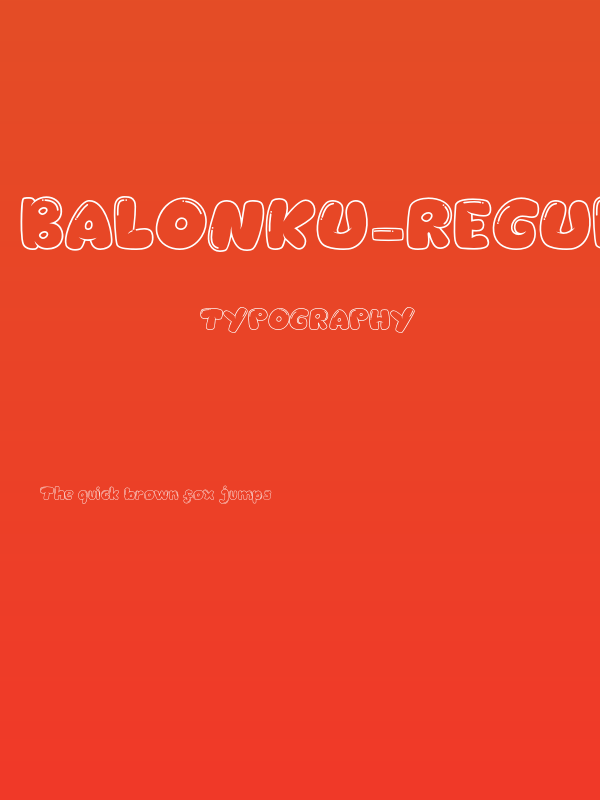 Balonku-Regular Poster