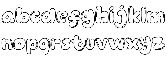 Balonku-Regular Font LOWERCASE