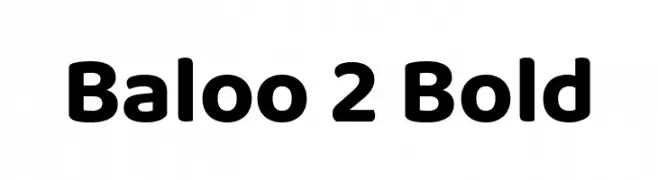 Baloo 2 Bold  Frei Schriftart Herunterladen