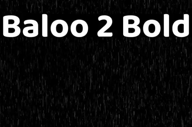 Baloo 2 Bold Font examples