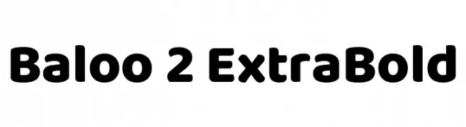 Baloo 2 ExtraBold  baixar fontes gratis