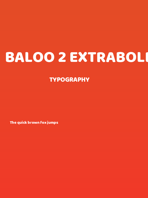 Baloo 2 ExtraBold Poster
