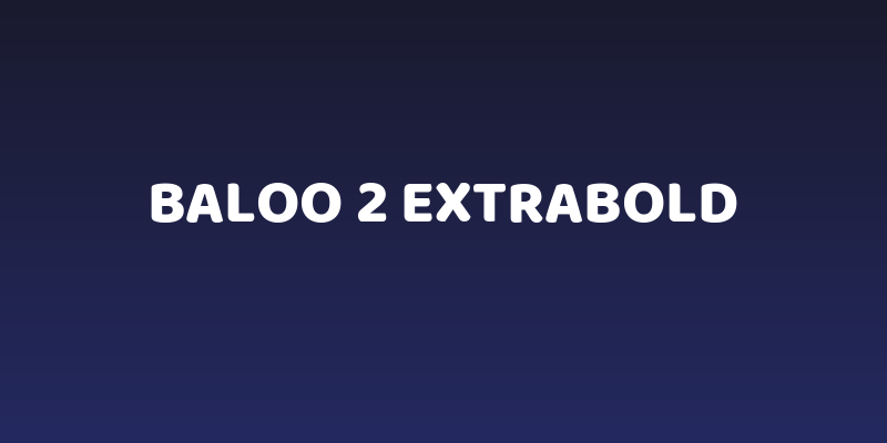 Baloo 2 ExtraBold Social Header