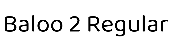 Baloo 2 Regular  フリーフォントのダウンロード