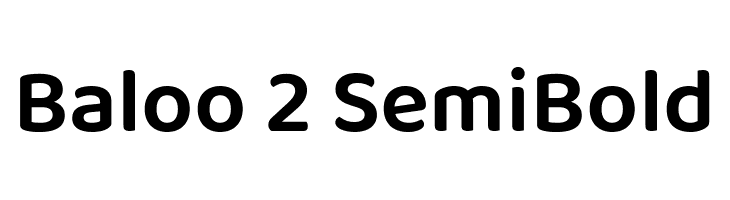 Baloo 2 SemiBold  les polices de caractères gratuit tlcharger