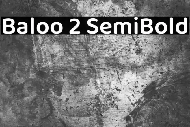 Baloo 2 SemiBold Font examples
