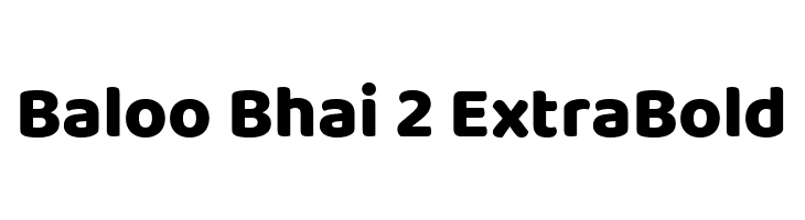 Baloo Bhai 2 ExtraBold  Скачать бесплатные шрифты