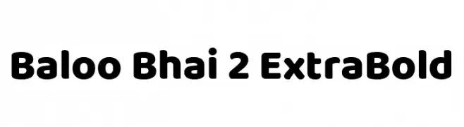 Baloo Bhai 2 ExtraBold  baixar fontes gratis