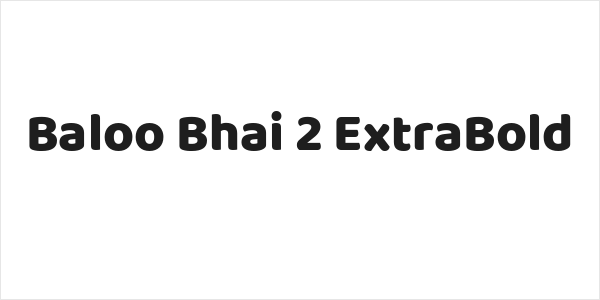 Baloo Bhai 2 ExtraBold Logo