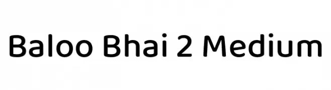 Baloo Bhai 2 Medium  Frei Schriftart Herunterladen