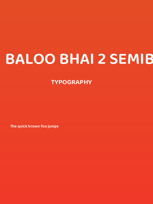 Baloo Bhai 2 SemiBold Poster