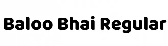 Baloo Bhai Regular  免费字体下载