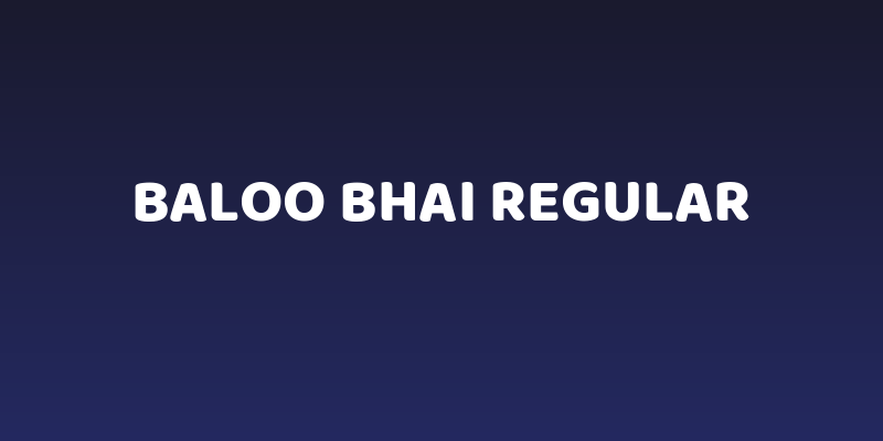 Baloo Bhai Regular Social Header