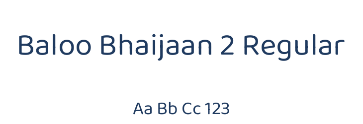 Baloo Bhaijaan 2 Regular Font Preview