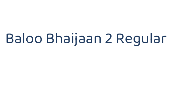 Baloo Bhaijaan 2 Regular Logo