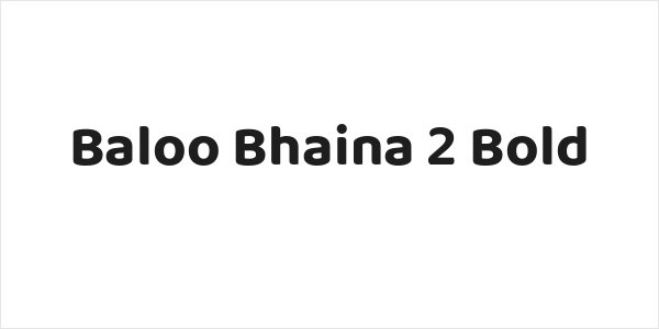 Baloo Bhaina 2 Bold Logo