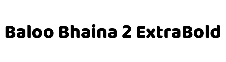 Baloo Bhaina 2 ExtraBold  font caratteri gratis