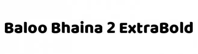 Baloo Bhaina 2 ExtraBold  免费字体下载