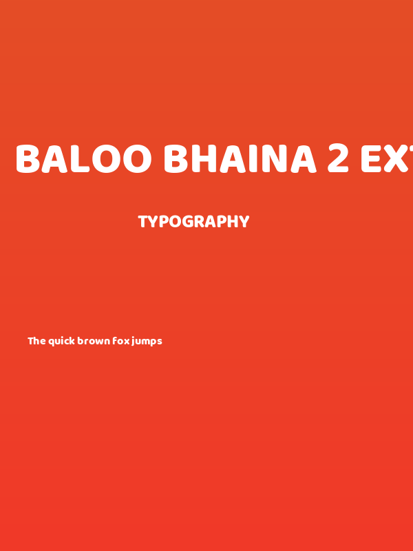 Baloo Bhaina 2 ExtraBold Poster