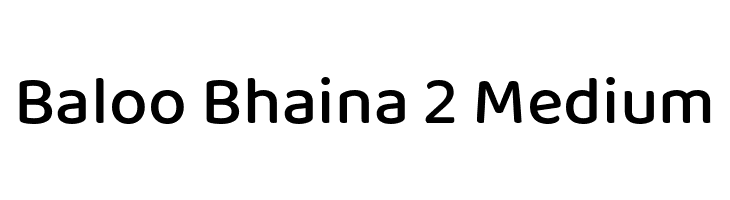 Baloo Bhaina 2 Medium  Frei Schriftart Herunterladen