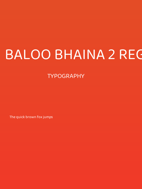 Baloo Bhaina 2 Regular Poster