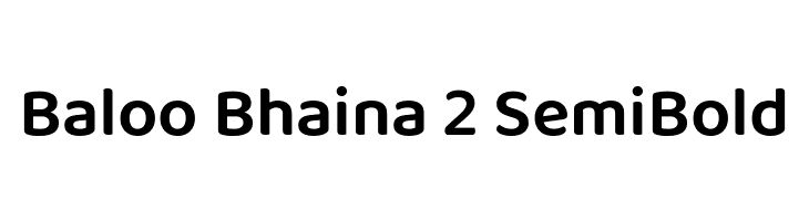 Baloo Bhaina 2 SemiBold  les polices de caractères gratuit tlcharger