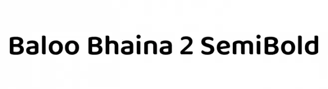 Baloo Bhaina 2 SemiBold  Frei Schriftart Herunterladen