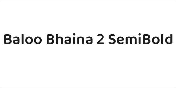 Baloo Bhaina 2 SemiBold Logo