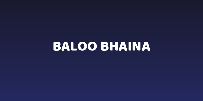 Baloo Bhaina Social Header