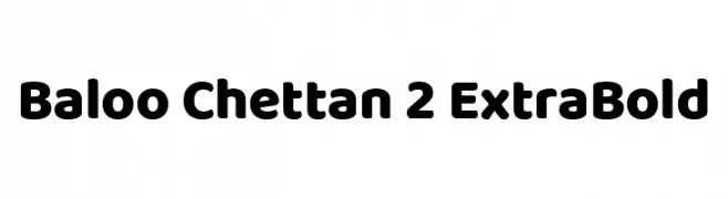 Baloo Chettan 2 ExtraBold  Скачать бесплатные шрифты