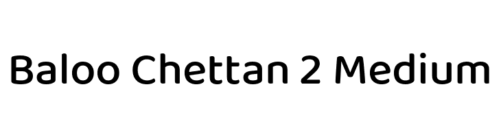 Baloo Chettan 2 Medium  font caratteri gratis