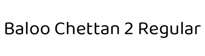 Baloo Chettan 2 Regular  Frei Schriftart Herunterladen