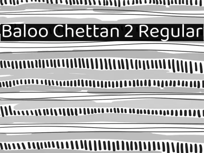 Baloo Chettan 2 Regular Font examples