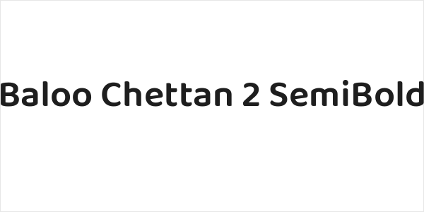 Baloo Chettan 2 SemiBold Logo